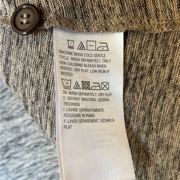 LOGO‎ Lori Goldstein Button Up Lace Trim V-neck Sweater Vest, Women’s, Lg, Gray - Picture 10 of 16